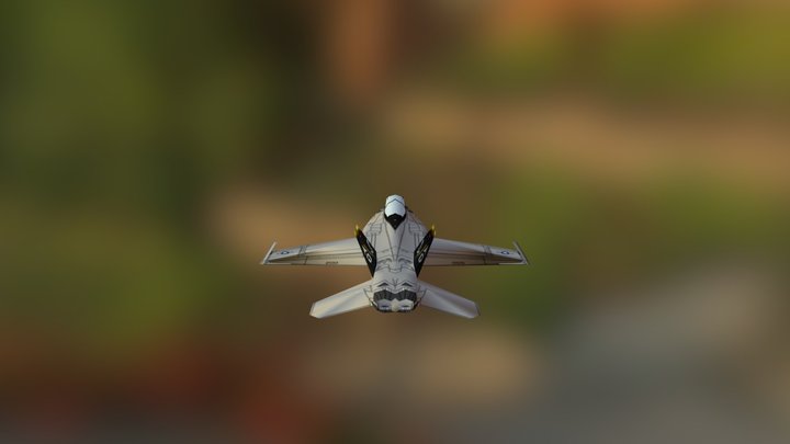 FA-18黃蜂式戰鬥攻擊機 3D Model