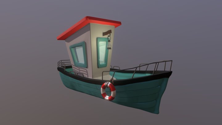 Simply a Boat 3D Model