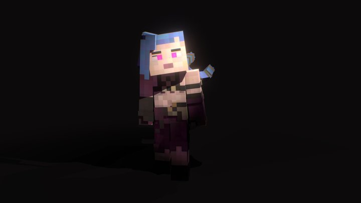 Arcane Jinx (Season 1) 3D Model
