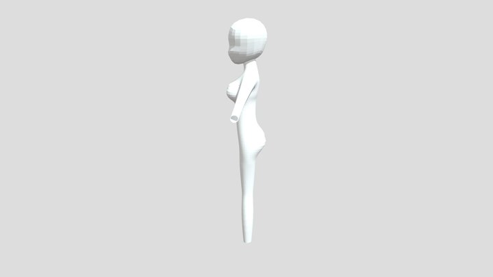 Mesh Character Female 3D Model
