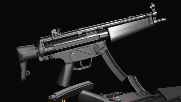 MP5A3 SMG 3D Model