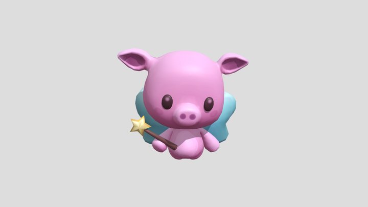 Cerdo hada 3D Model