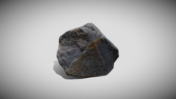 Mid-Size Rock 3D Model