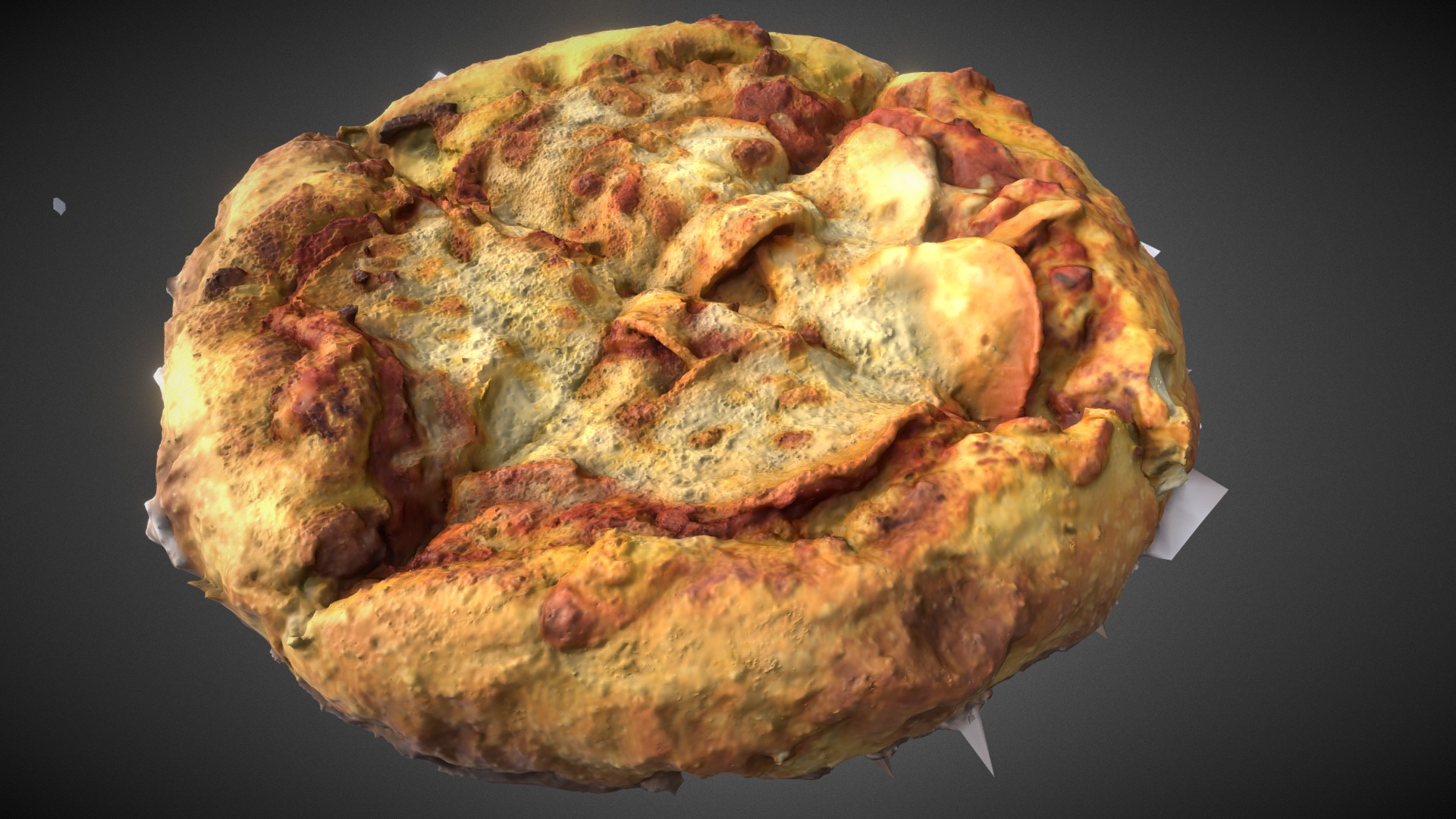 3D model Pizza - This is a 3D model of the Pizza. The 3D model is about a piece of food.