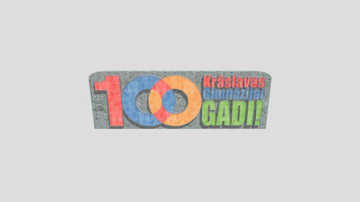 Statuja 100 gadi 3D Model