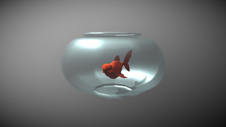 Carl the goldfish 3D Model