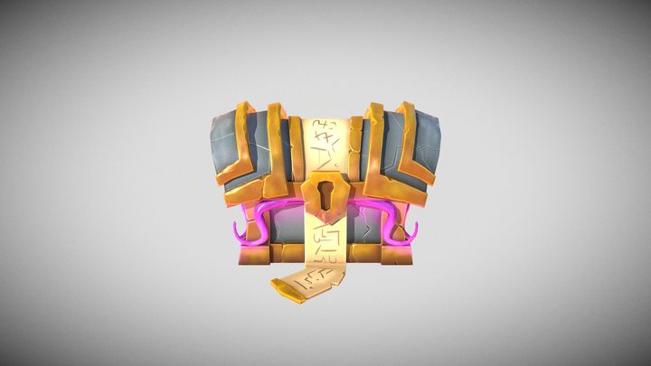 Mysterious Treasure Box 3D Model