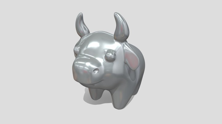 New 2021 Year Bull 3D Model