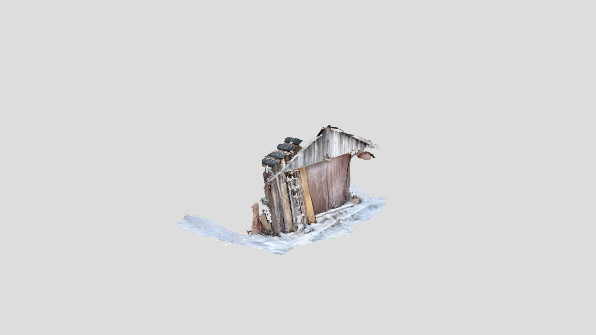 Front of shed