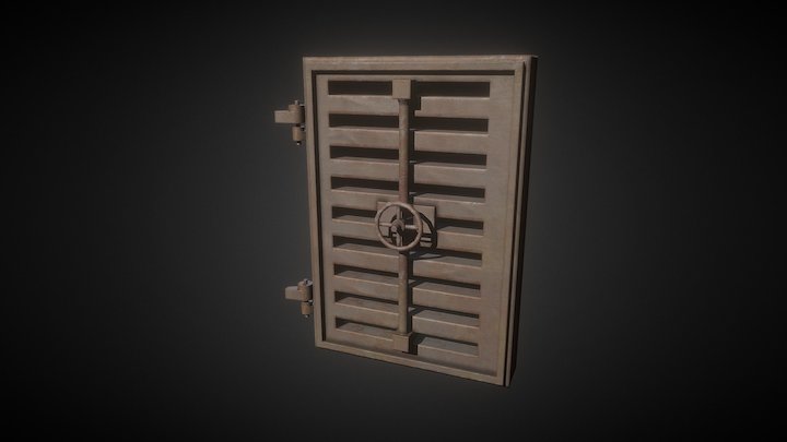 Blast Door - Bunker 3D Model
