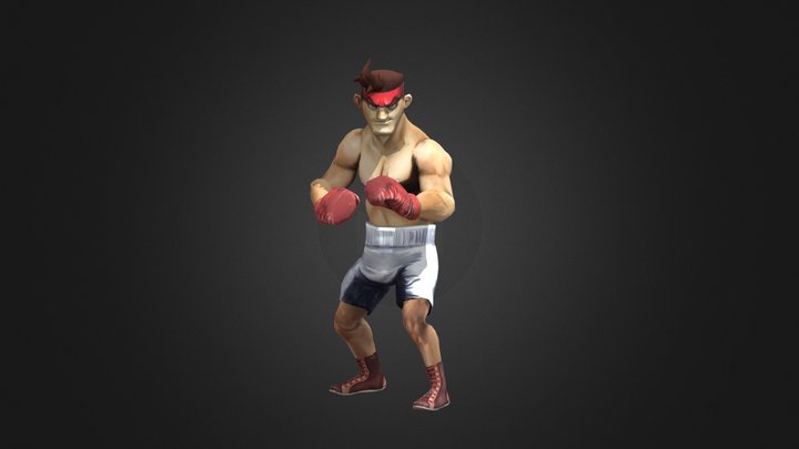 Japanese Boxer 3D Model
