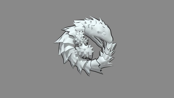 Inktober Day12 - Dragon 3D Model