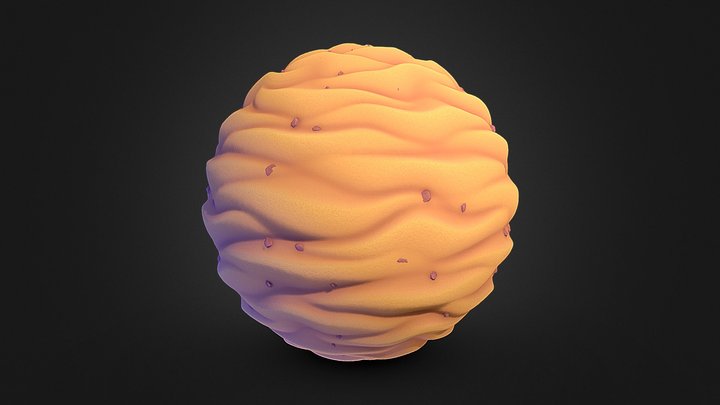Stylized Sand Material 3D Model