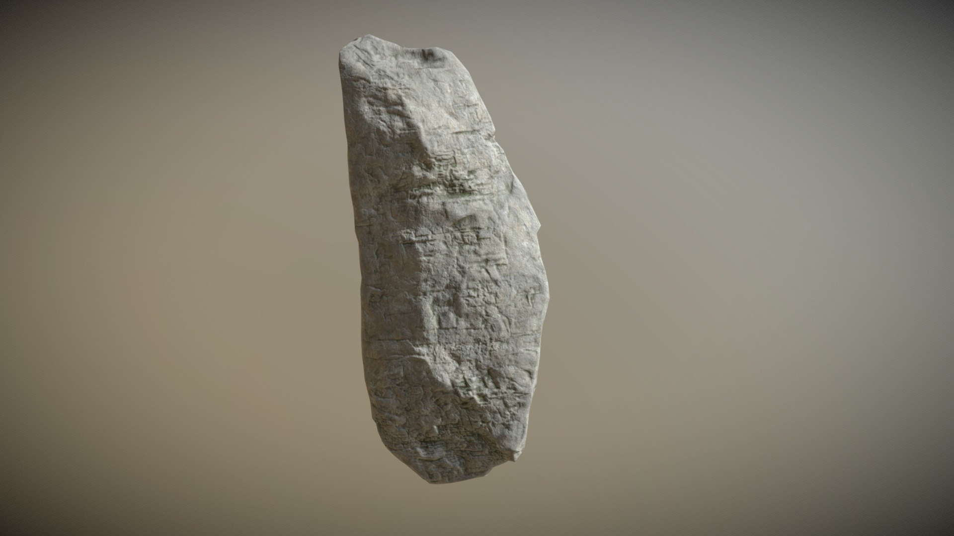 3D model Sculpt Stone H - This is a 3D model of the Sculpt Stone H. The 3D model is about a rock with a dark background.
