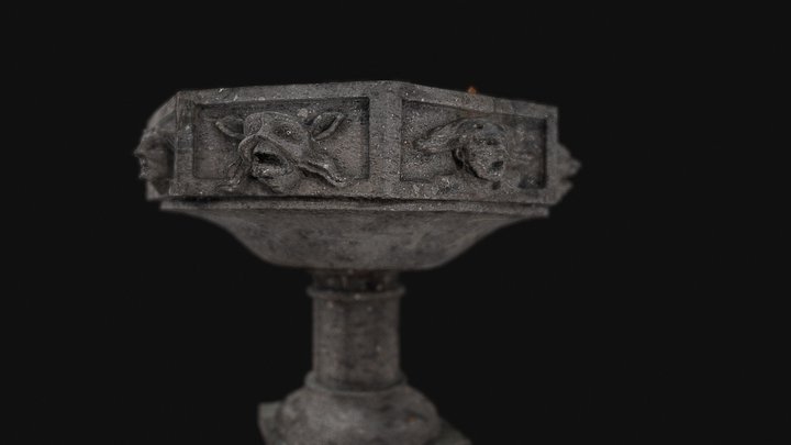 Pia Batismal da Matriz de VFC 3D Model