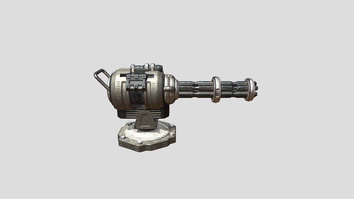 Gatling Gun 3D Model