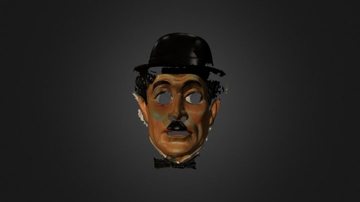 Charlie Chaplin facemask 3D Model