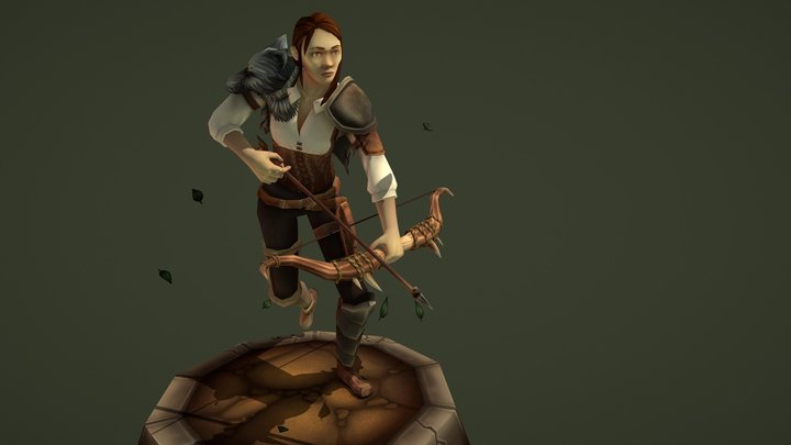 Village Character - Hunter 3D Model