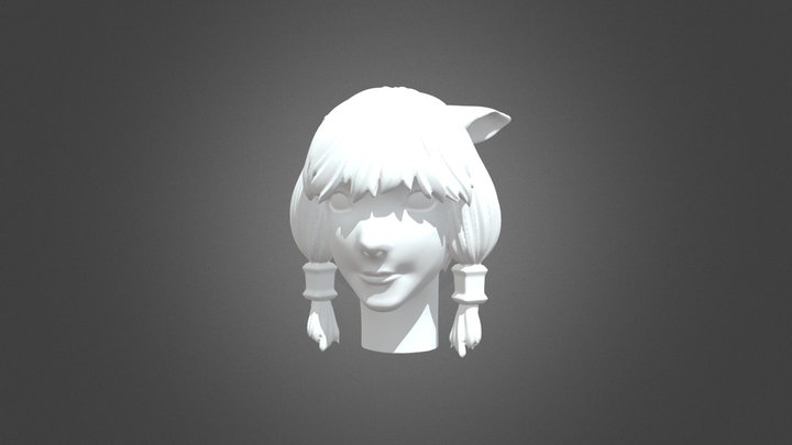 Final Fantasy XIV - Y'shtola Bust 3D Model