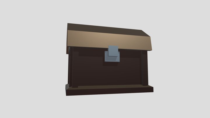 Low Poly Treasure Chest 3D Model – Free 3D Model STL