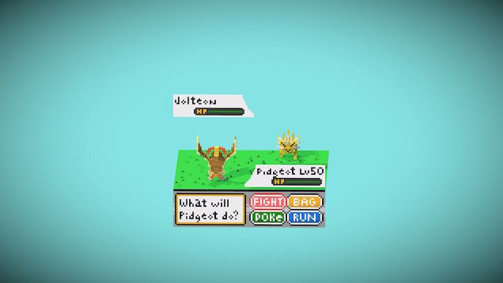 Pokemon Battle 3D Model