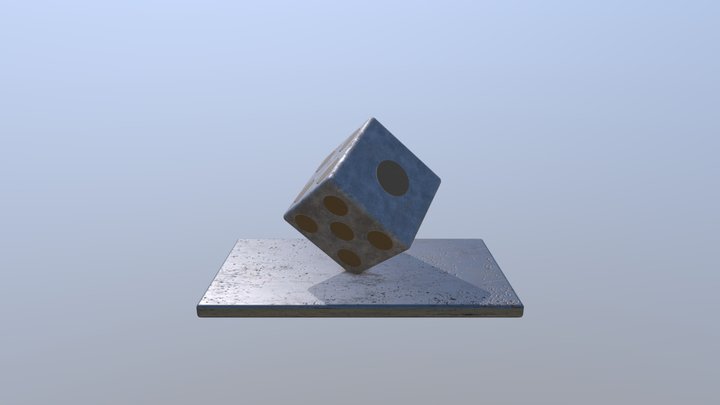 Metal cube 3D Model