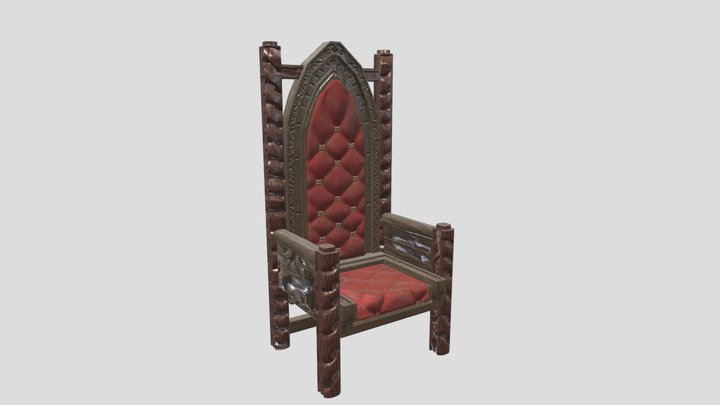 king throne 3D Model