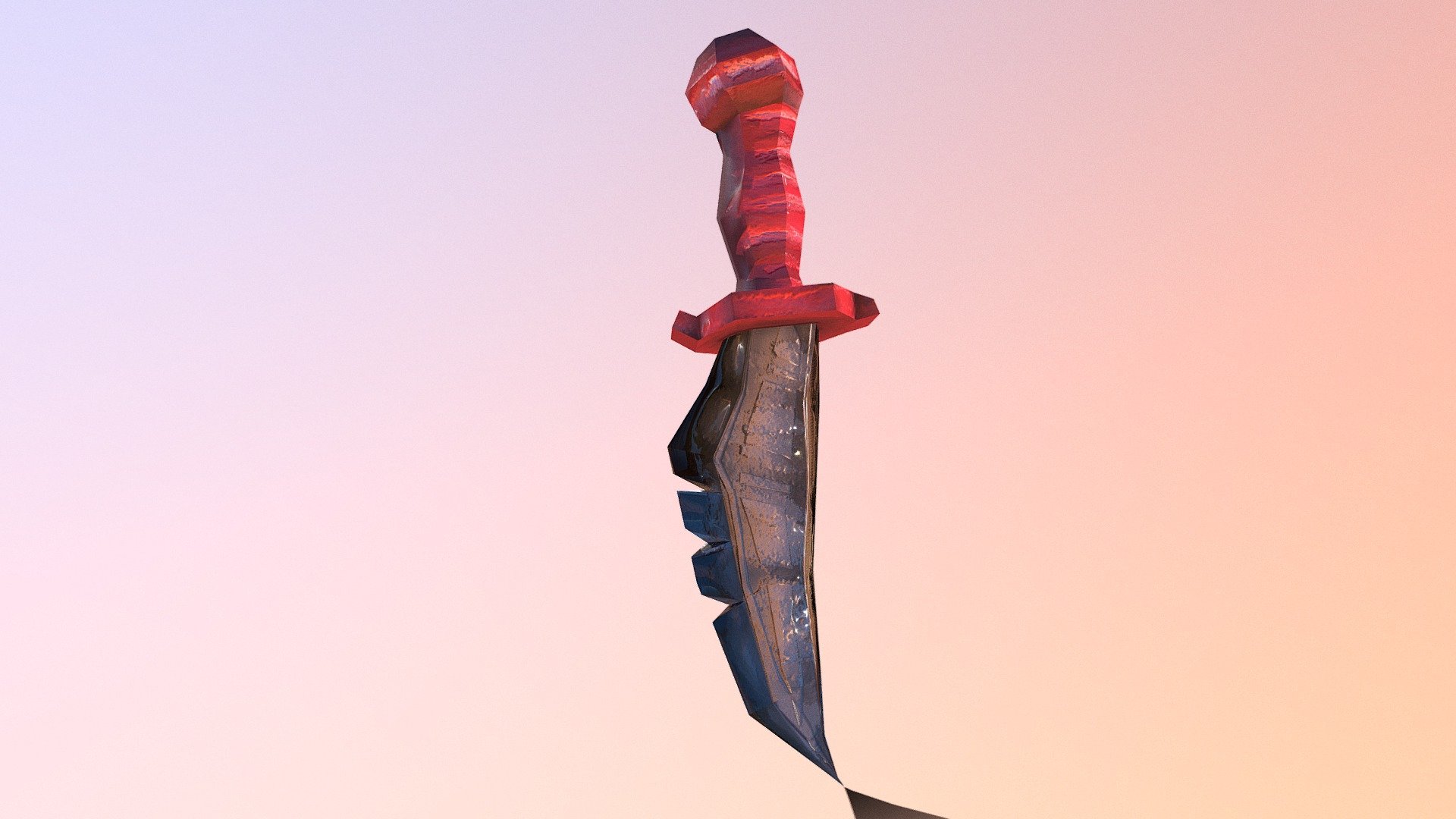 Low Poly Pirate Dagger Texturing Exercise