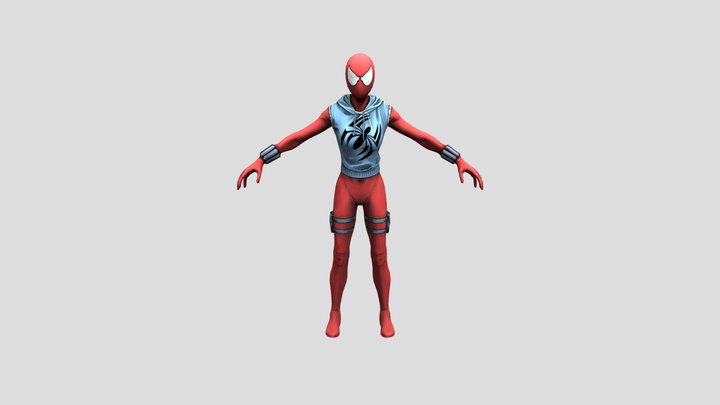 Scarlet Spider-Girl Spider-man Unlimited Android 3D Model