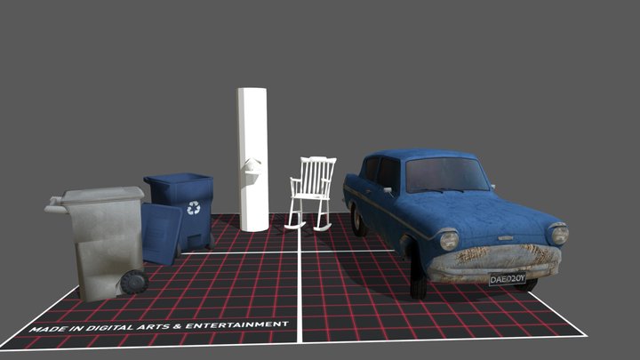DAE 5 Finished Props - Grandma's House 3D Model