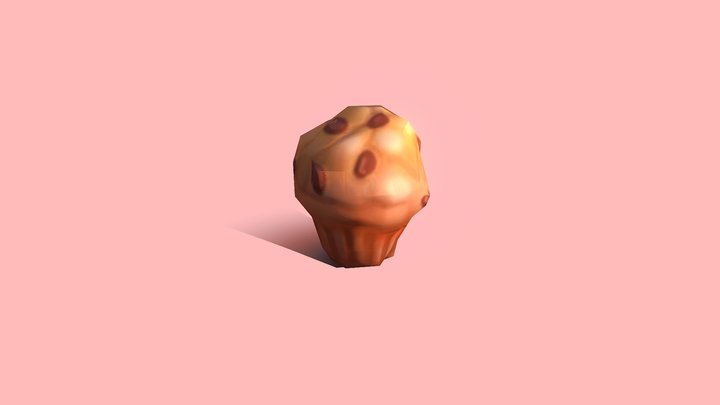 Muffin (Stylized & HandPainted & Lowpoly) 3D Model