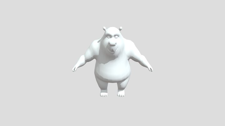 chibi bear 3D Model