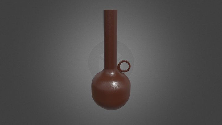 Hand-made Sparten vase - Brown 3D Model
