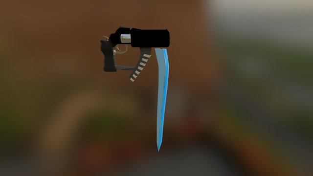 Sci-Fi Gun For Chaos Chamber 3D Model