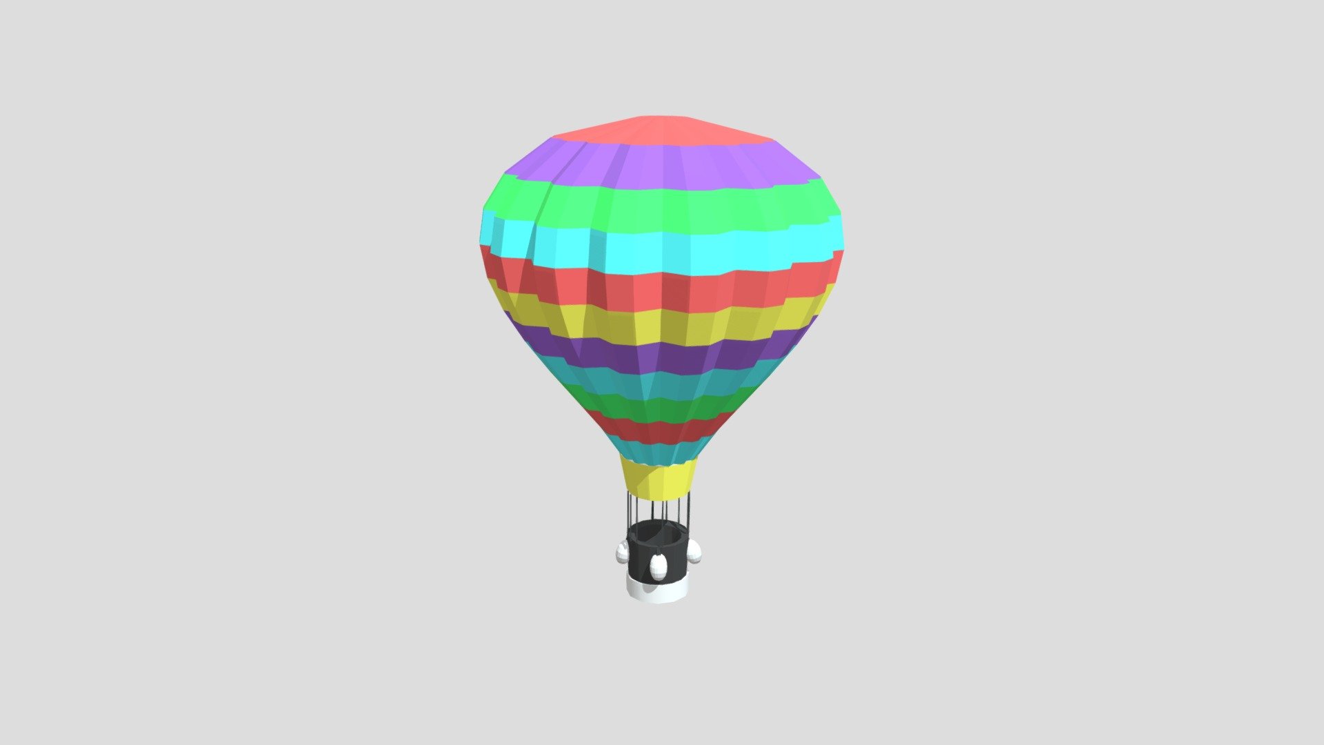 Hot air balloon from Poly by Google