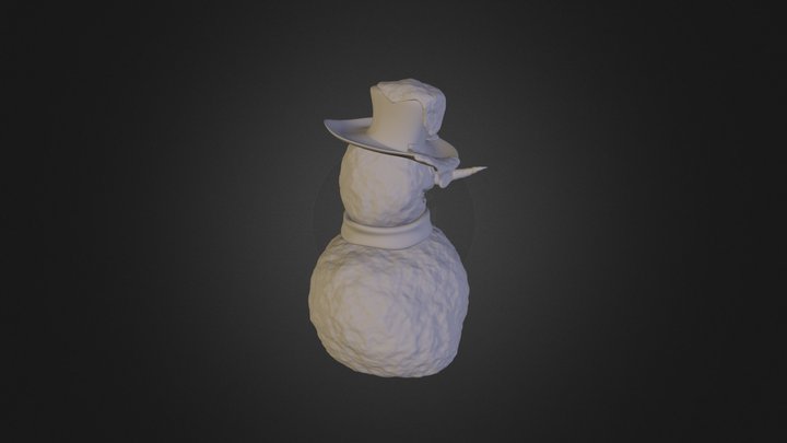 Snow Man 3D Model