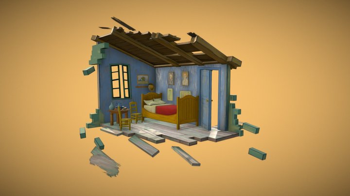 Van Gogh's Room 3D Model