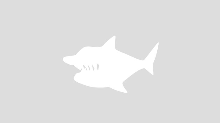 Small Angry Shark 3D Model