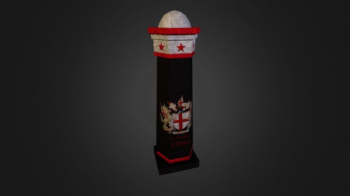 London Street Bollard 3D Model