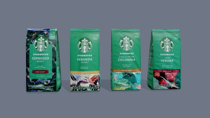 Coffee Packaging Starbucks 3D Model