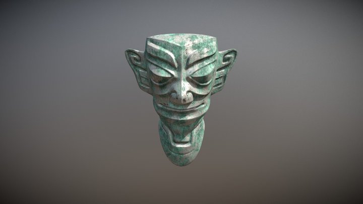 Shu Kingdom Head - Ancient China 3D Model