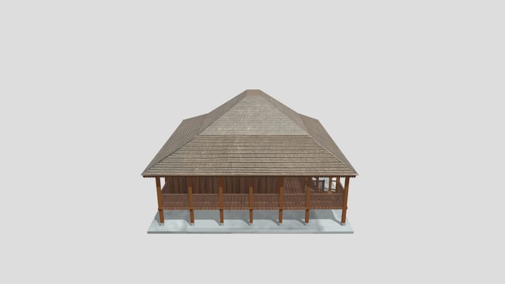 Rumah Adat Limas Sumatra Selatan 3D Model