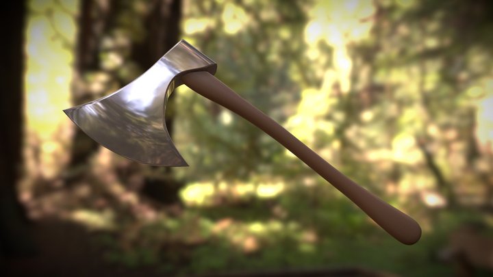 Siekiera wizualizacja 3D Model