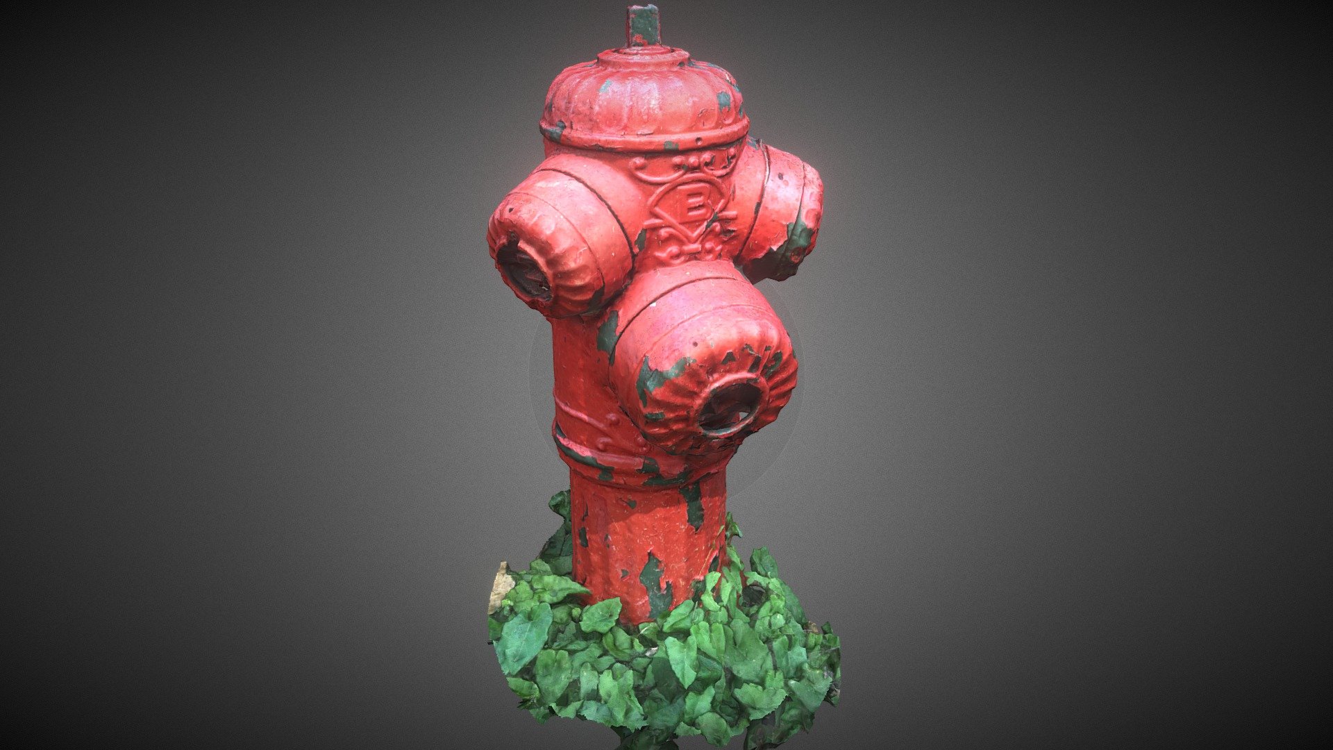 Red Fire Hydrant (old) - Scan