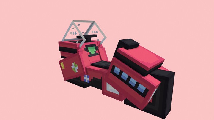 Sci fi motorcycle 3D Model