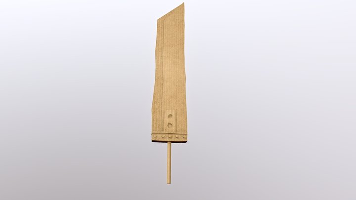 Cardboard Buster Sword 3D Model