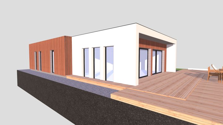 H-MOB - Maison ossature bois - RIEUX PopUp House 3D Model