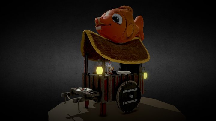 Sushi Trolly 3D Model