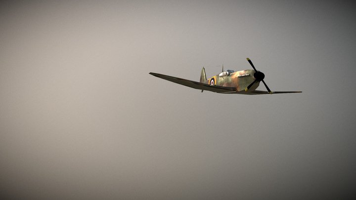 WW2 Spitfire Plane 3D Model