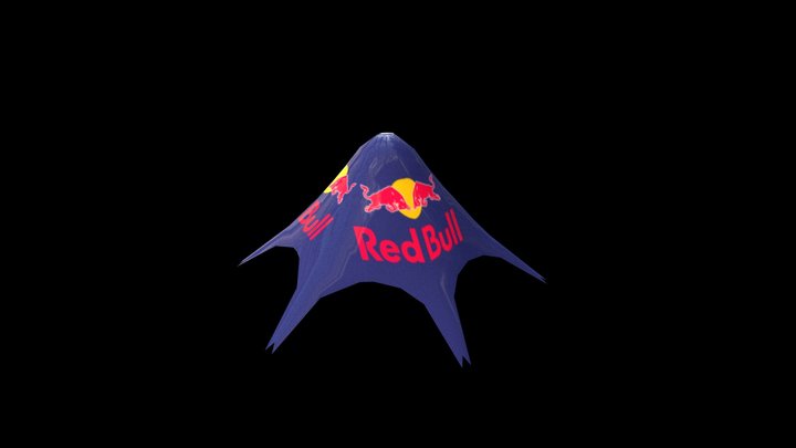 RedBull Tent [LowPoly] – Free 3D Model STL